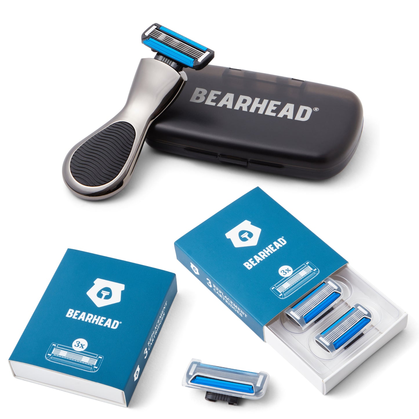 Head Razor & 7 Refill Blades